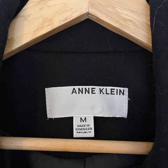 Anne Klein black button up coat. NWT. - Picture 2 of 7
